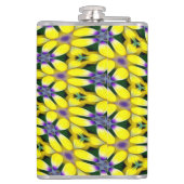 黄色デイジー花柄 フラスク (裏面)