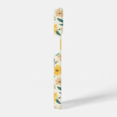 黄色デイジー花柄 iPhoneケース (右側面)