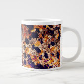 黄色デイジー花花柄デジタルアート ジャンボコーヒーマグカップ (右)