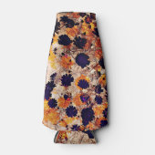 黄色デイジー花花柄デジタルアート ボトルクーラー (正面)