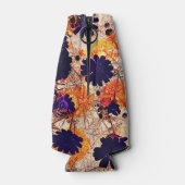 黄色デイジー花花柄デジタルアート ボトルクーラー (裏面)