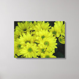 黄色デイジー花 キャンバスプリント
