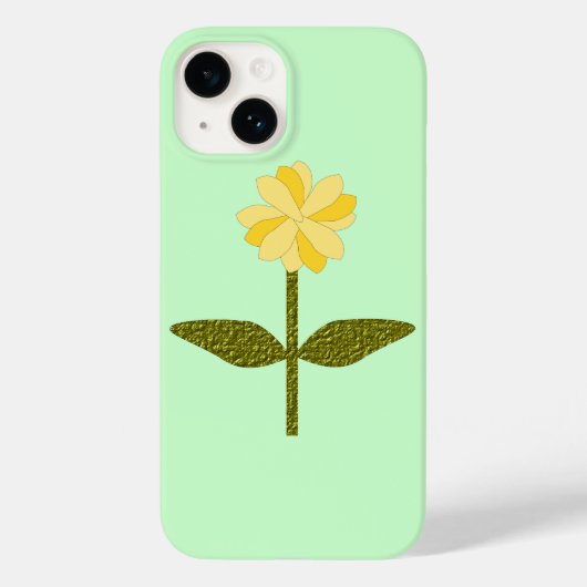 黄色デイジー花 Case-Mate iPhoneケース (裏面)