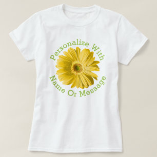 黄色デイジー花 Tシャツ
