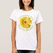 黄色デイジー花 Tシャツ (正面)