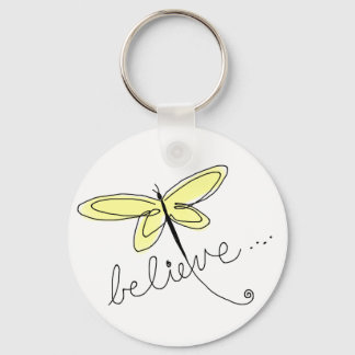 黄色トンボのキーチェーン キーホルダー