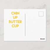 黄色ハート |あごを上げる |やる気を起こさせる | ポストカード (裏面)