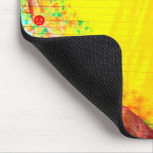 黄色ハート マウスパッド (コーナー)