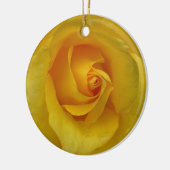 黄色バラのオーナメントのパーソナライズなばら色の装飾 セラミックオーナメント (左)