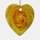 黄色バラのオーナメントのロマンチックなばら色の装飾 セラミックオーナメント (右)