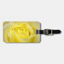 黄色バラのクローズアップ ラゲッジタグ