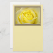 黄色バラのクローズアップ 便箋 (正面/裏面)