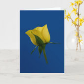 黄色バラのブランクのノートまたは挨拶状 カード (黄色い花)