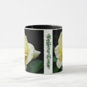 黄色バラの信号器のコーヒー・マグ マグカップ (中央)