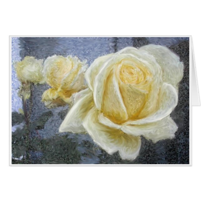 黄色バラの印象 (正面横)