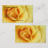 黄色バラの名刺 名刺 (正面/裏面)