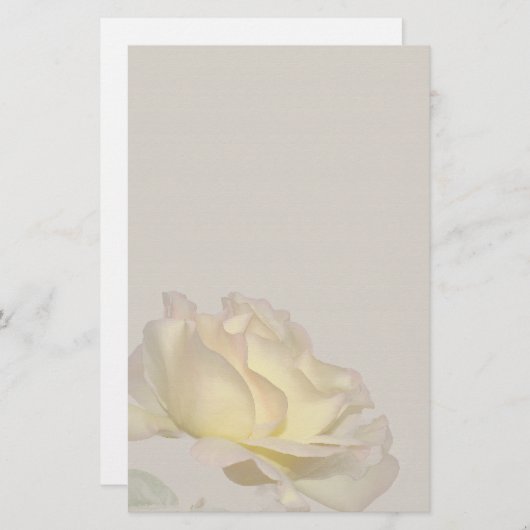 黄色バラの文房具 便箋 (正面/裏面)