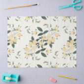 黄色バラの植物のティッシュペーパー17x23 薄葉紙 (クラフト)