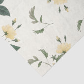 黄色バラの植物のティッシュペーパー17x23 薄葉紙 (詳細)