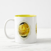 黄色バラの母の日のマグ ツートーンマグカップ (左)