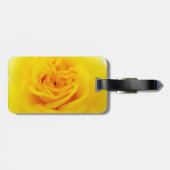 黄色バラの花のクローズアップ ラゲッジタグ (裏面横)