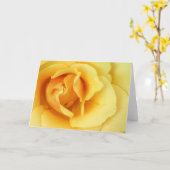 黄色バラの花の挨拶状 カード (黄色い花)