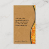 黄色バラの花屋の名刺 名刺 (裏面)