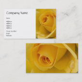 黄色バラの花 名刺 (正面/裏面)