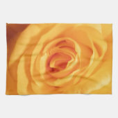 黄色バラの芽のバラの花の花柄の写真 キッチンタオル (横)
