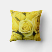 黄色バラの装飾用クッション クッション (裏面)
