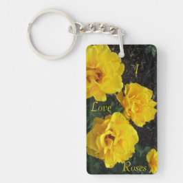 黄色バラのkeychain キーホルダー