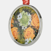 黄色バラオーナメント メタルオーナメント (左)