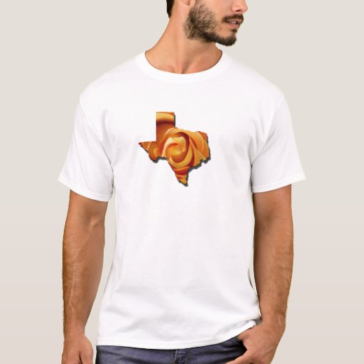 黄色バラテキサス州 Tシャツ (正面)