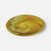 黄色バラ紙プレート ペーパープレート (アングル)