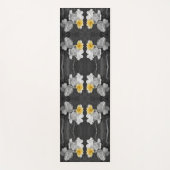 黄色バラ群部分カラー抽象芸術 ヨガマット (正面)