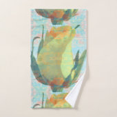 黄色バラ色のタオルセット バスタオルセット (ハンドタオル)