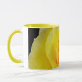 黄色バラ花びらコーヒーマグ マグカップ (左)