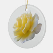 黄色バラ花びら セラミックオーナメント (左)
