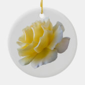 黄色バラ花びら セラミックオーナメント (裏面)