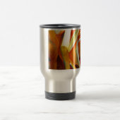 黄色バラ花オリジナル水彩画 トラベルマグ (中央)