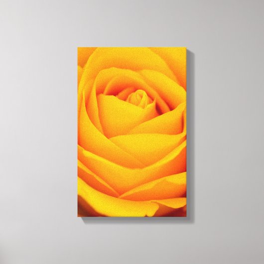 黄色バラ花キャンバス印刷 キャンバスプリント (正面)