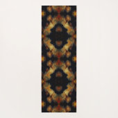 黄色バラ花抽象芸術自然 ヨガマット (裏面)