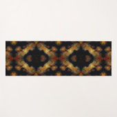 黄色バラ花抽象芸術自然 ヨガマット (正面(横))