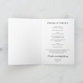 黄色バラ花花びら葬祭折り畳み プログラム (内部)