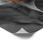 黄色バラ芽部分カラー ポスター (角)