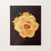 黄色バラ11のx 14インチの静まる挑戦パズル ジグソーパズル (縦)