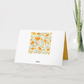 黄色バラ カード (裏面)