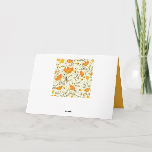 黄色バラ カード (裏面)