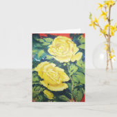 黄色バラ カード (黄色い花)