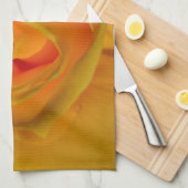 黄色バラ キッチンタオル (四つ折り)